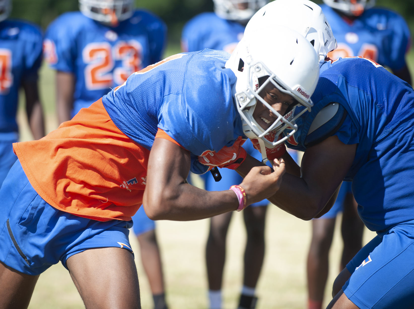 East St. Louis football practice